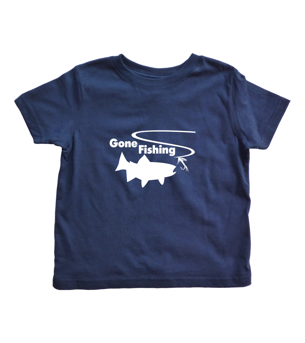 Gone Fishing Short Sleeve Kids Tee (D) – Southern Boy Co.