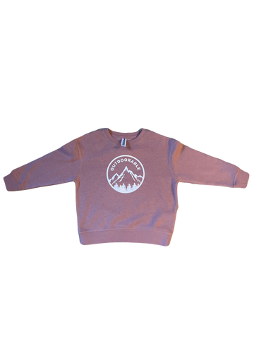 Toddler Mauve Outdoorable Crewneck Sweatshirt